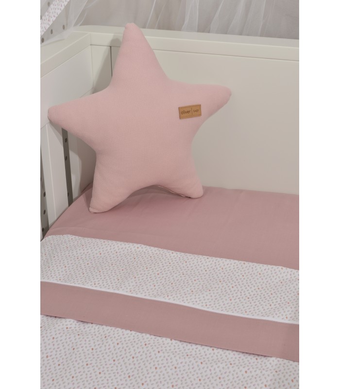 Oliver Baby Des.402 Σεντόνια Λίκνου Σετ 2τ -75x110-100% Βαμβάκι Σάπιο Μήλο