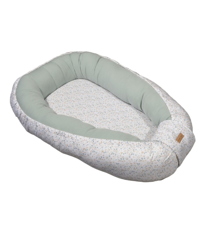 Oliver Baby Des.403 Φωλιά Διπλής όψης-Πλεκτό Ζέρσεϋ Μέντα 100% Βαμβάκι- 75x110 ανοικτή διάσταση