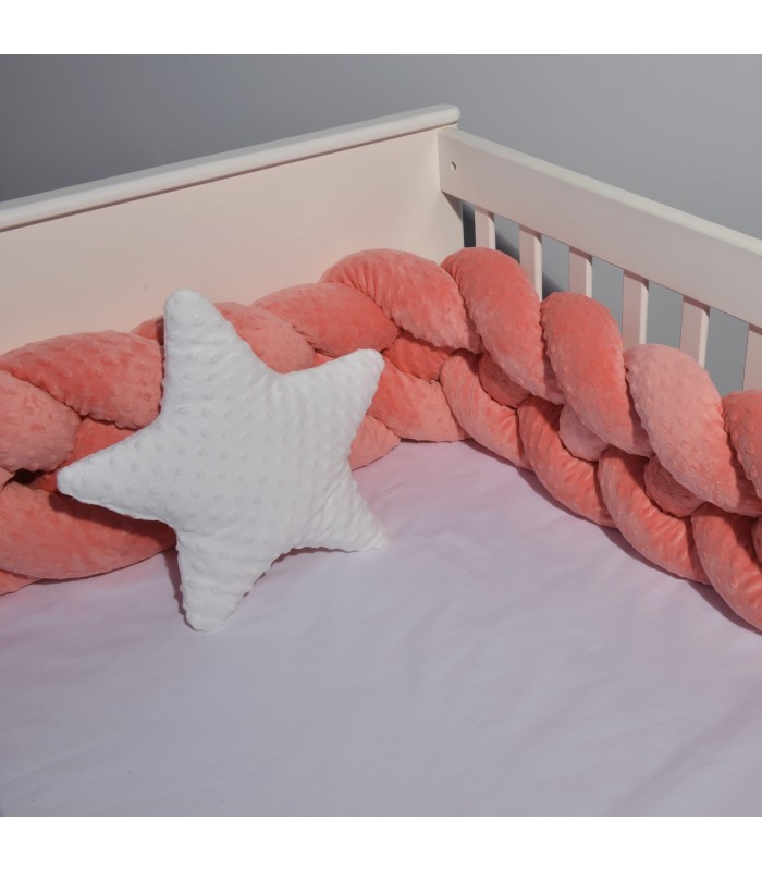 Oliver Baby Des.9260 Πλεξούδα Βελουτέ 24χ200 Ανάγλυφη Κοραλί τετραπλή