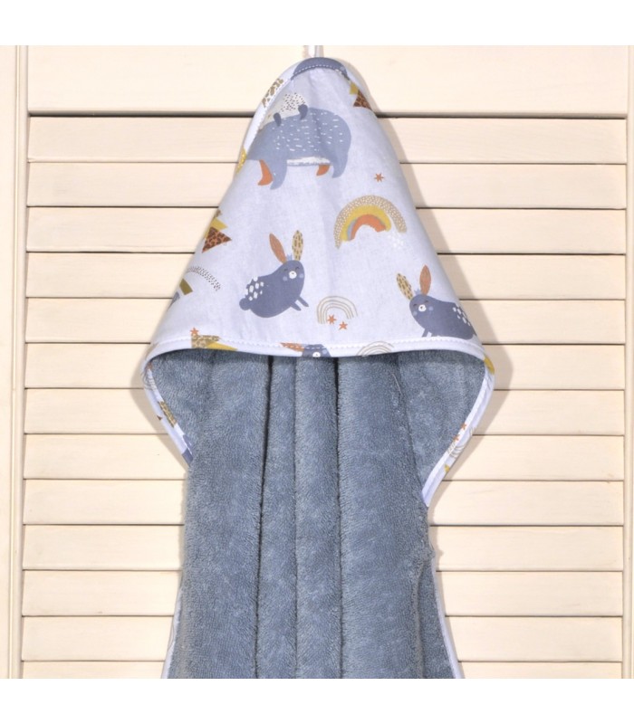 Oliver Baby μπουρνούζι ραφ Σχέδιο 411-1 75χ75 100% βαμβάκι 450grs/sqm Oliver Baby