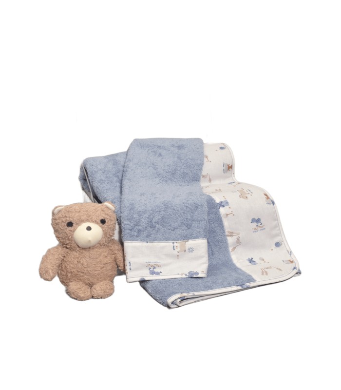 Oliver Baby σετ πετσέτες Ραφ 2 τεμ σχέδιο 414-1 100% βαμβάκι 450 ΓΡΜ/ΤΜ - 30Χ50 70Χ120