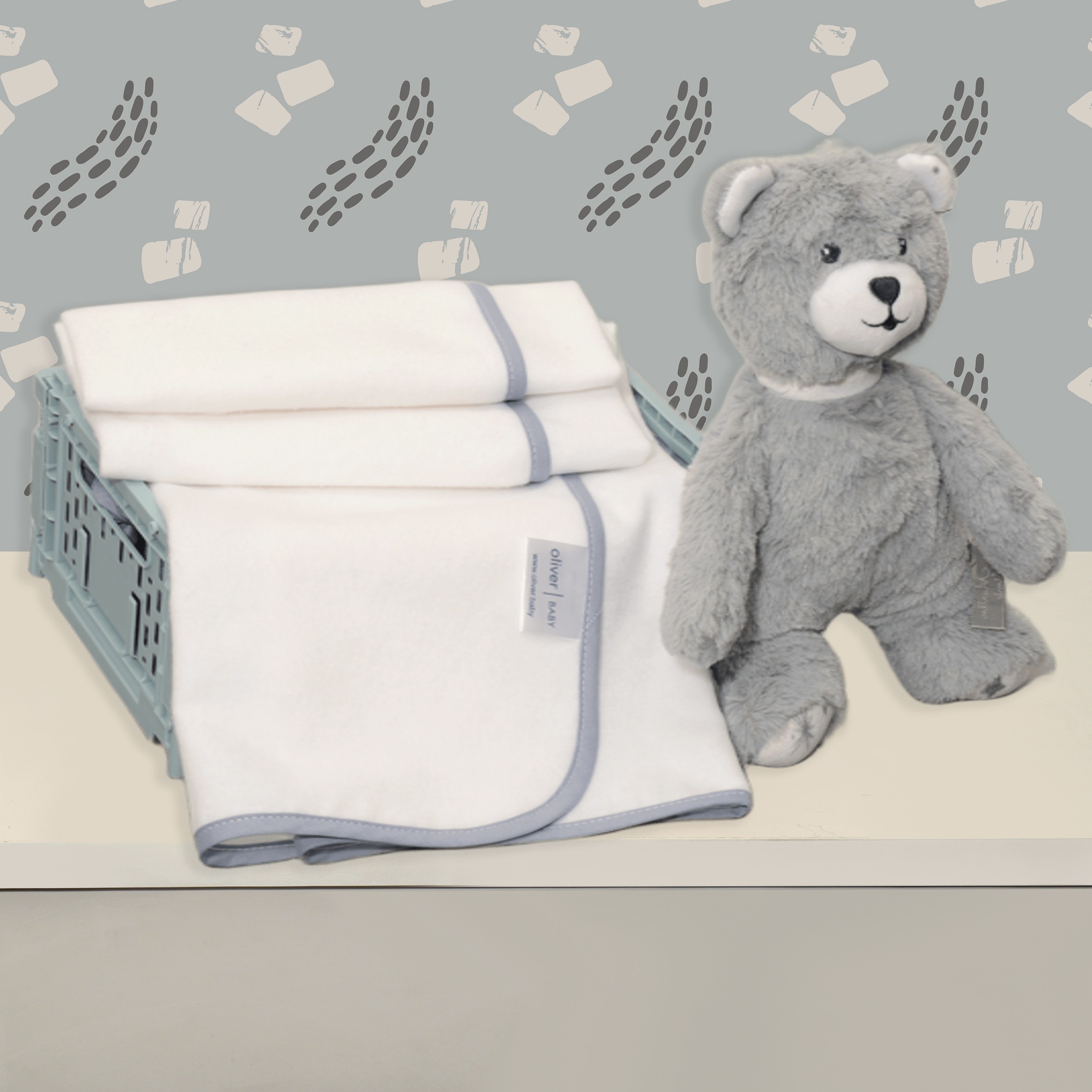 Πάνα Φανελλένια 80x80 cm με Ρέλι 200 γρμ/τμ - Design 311 - Oliver Baby
