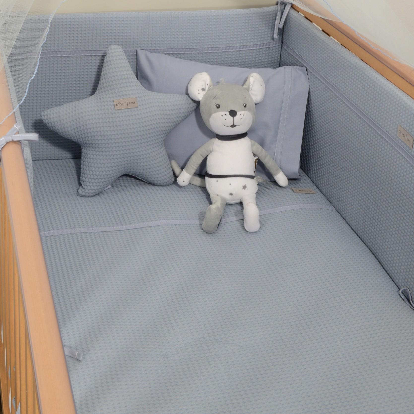 Πάπλωμα & Παπλωματοθήκη Πικέ 100x140cm Design 454 - Oliver Baby