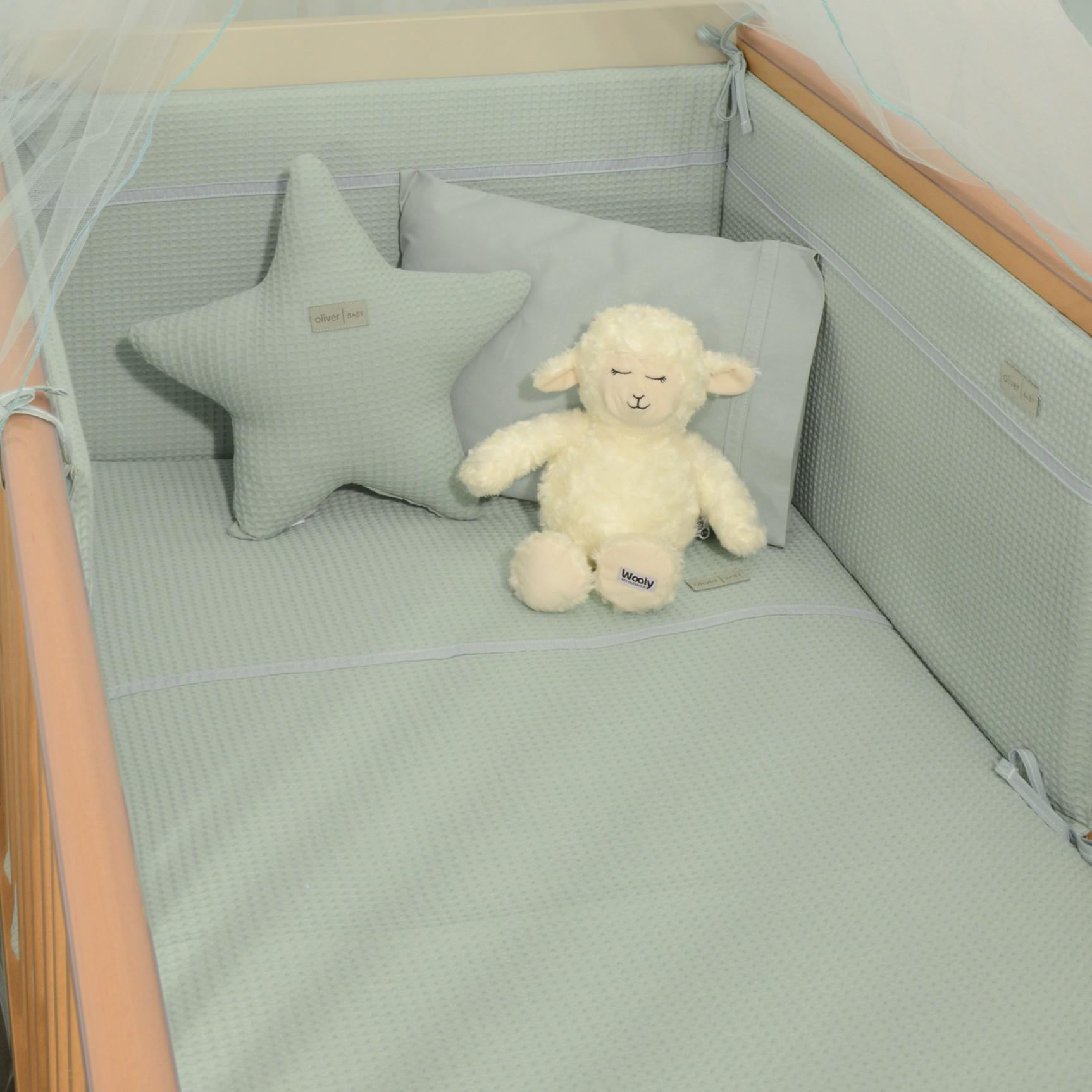 Πάπλωμα & Παπλωματοθήκη Πικέ 100x140cm Design 454 - Oliver Baby