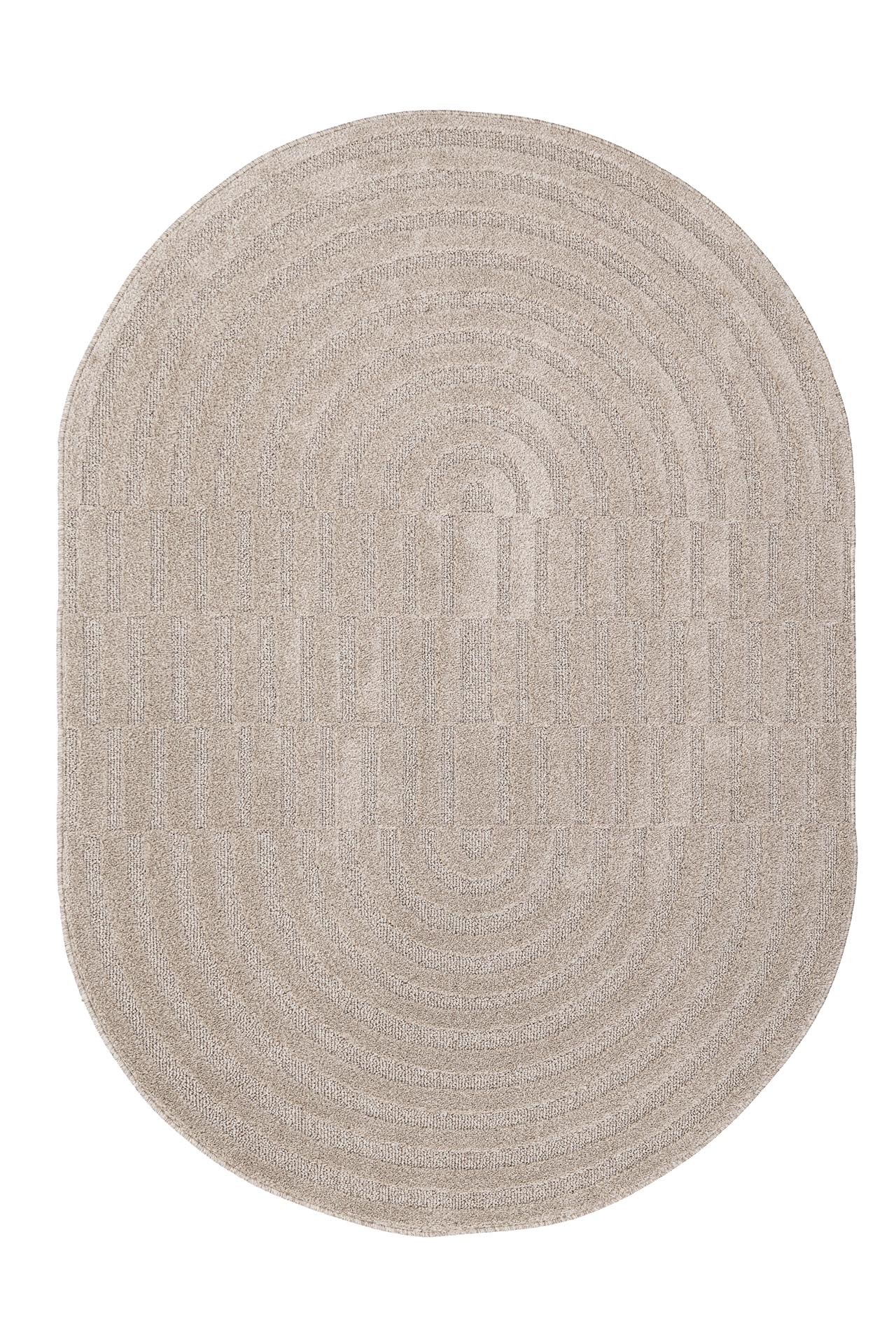 οβάλ χαλί jazz 2972a beige royal carpet - 133 x 190 cm