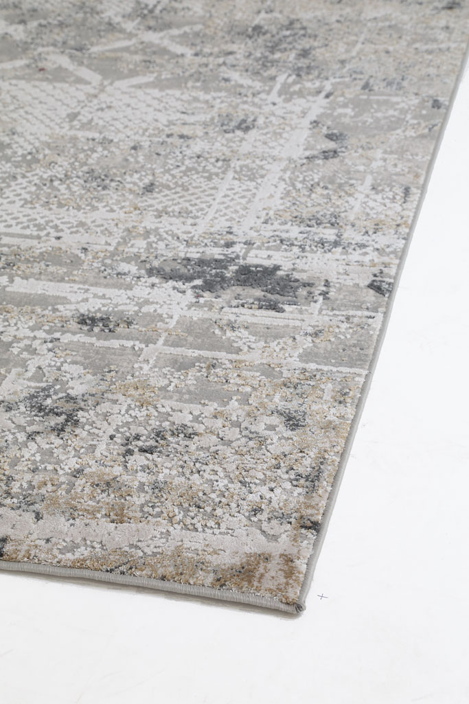 χαλί silky 344a grey royal carpet - 70 x 140 cm