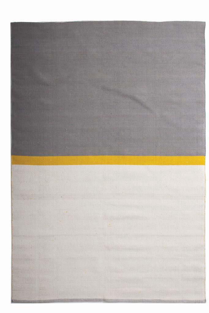 χαλί urban cotton kilim arissa yellow royal carpet - 70 x 140 cm