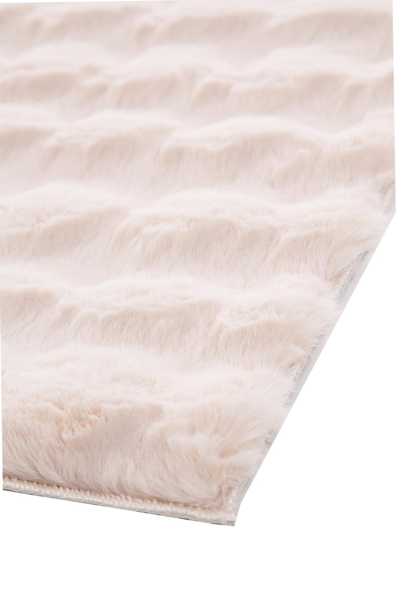 γούνινο χαλί bunny bubble beige royal carpet - 67 x 140 cm