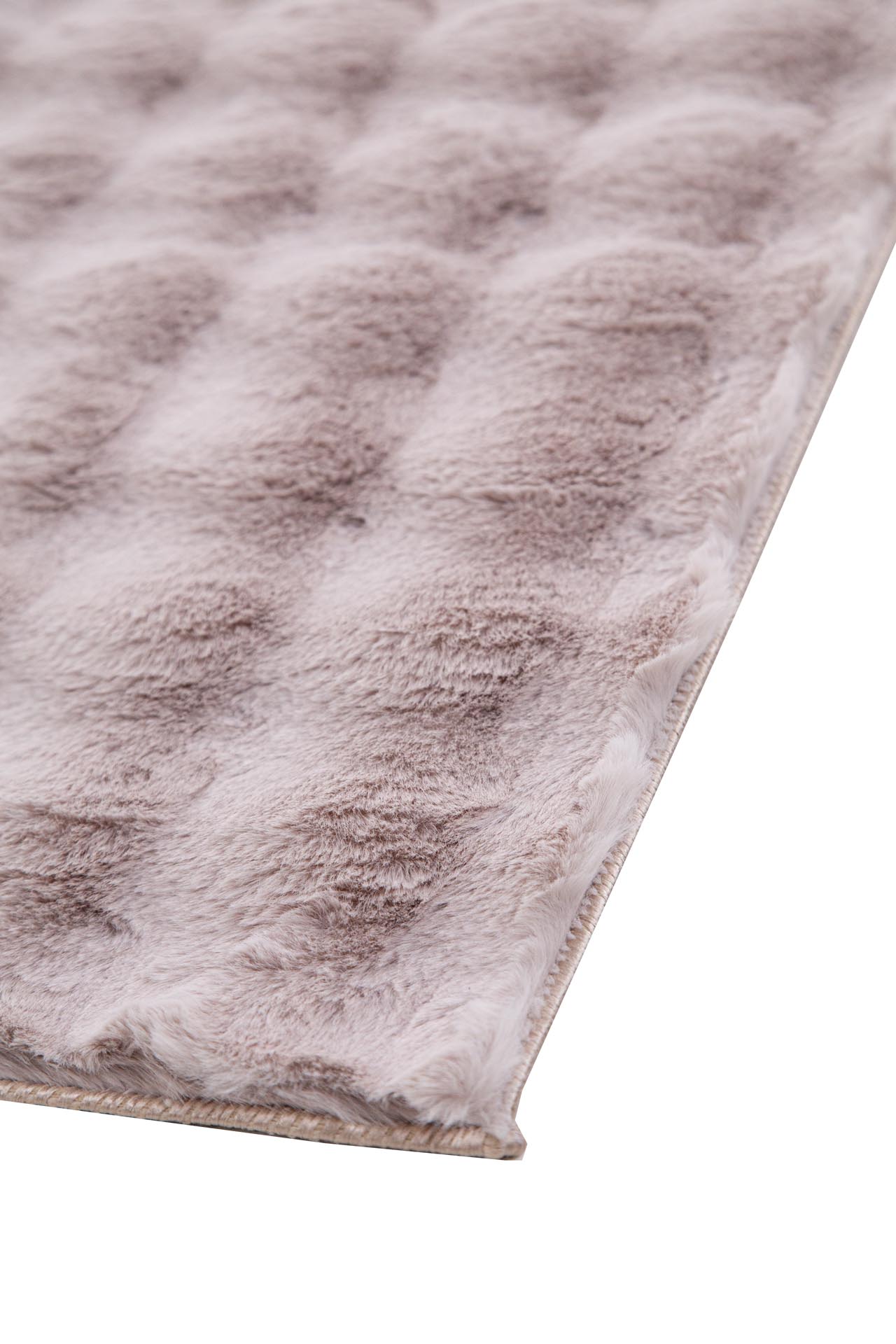 γούνινο χαλί bunny bubble d.beige royal carpet - 67 x 140 cm