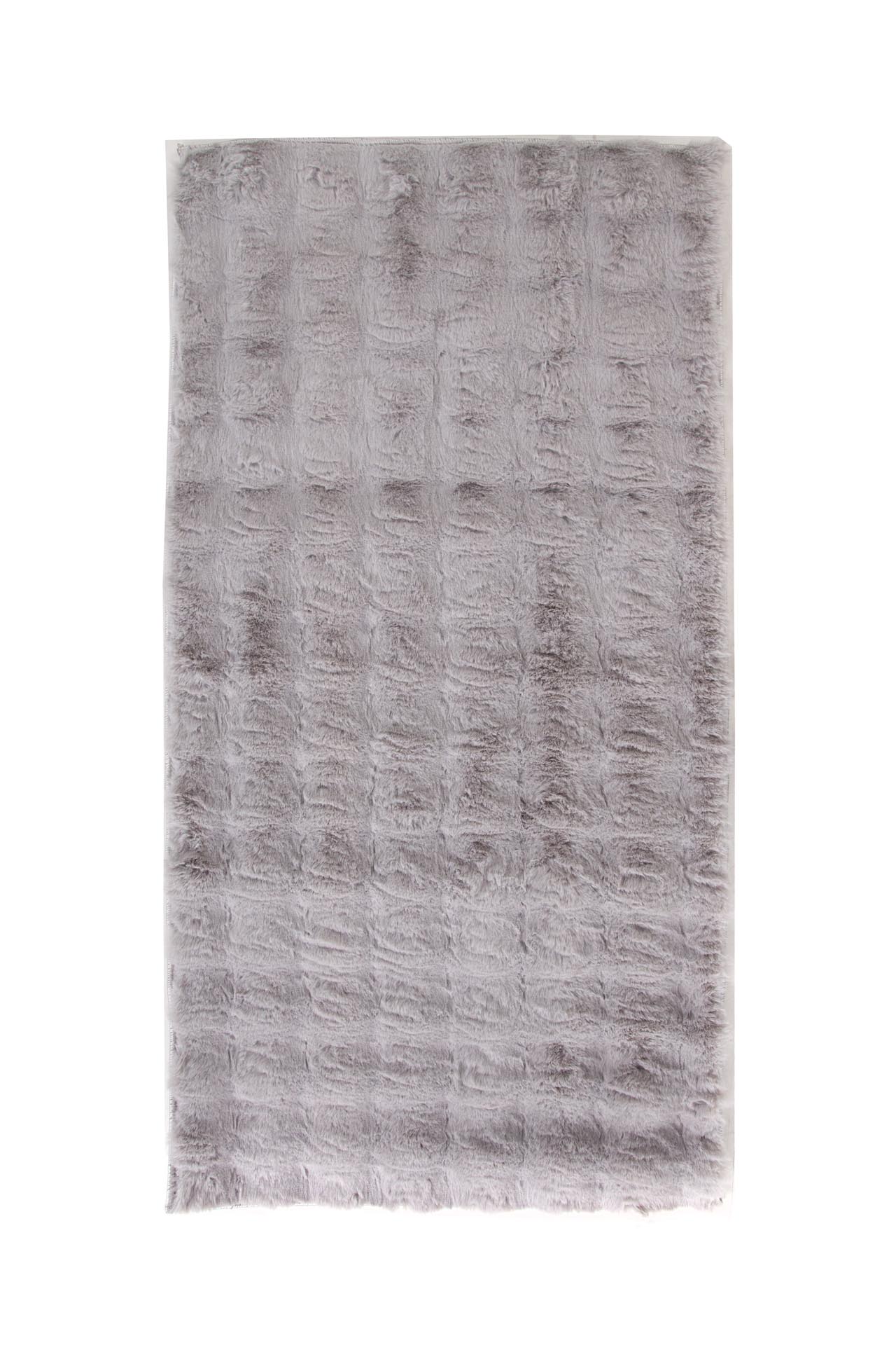 γούνινο χαλί bunny bubble grey royal carpet - 67 x 140 cm