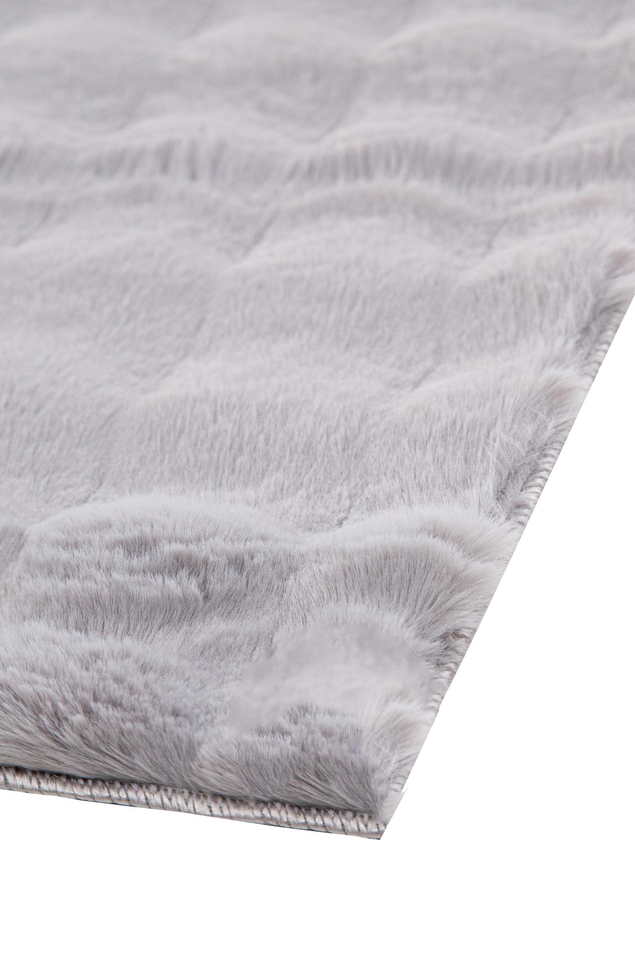 γούνινο χαλί bunny bubble grey royal carpet - 67 x 200 cm