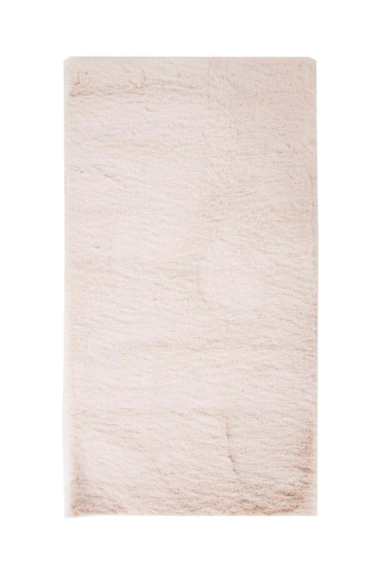 γούνινο χαλί bunny shape rabbit beige royal carpet - 60 x 90 cm