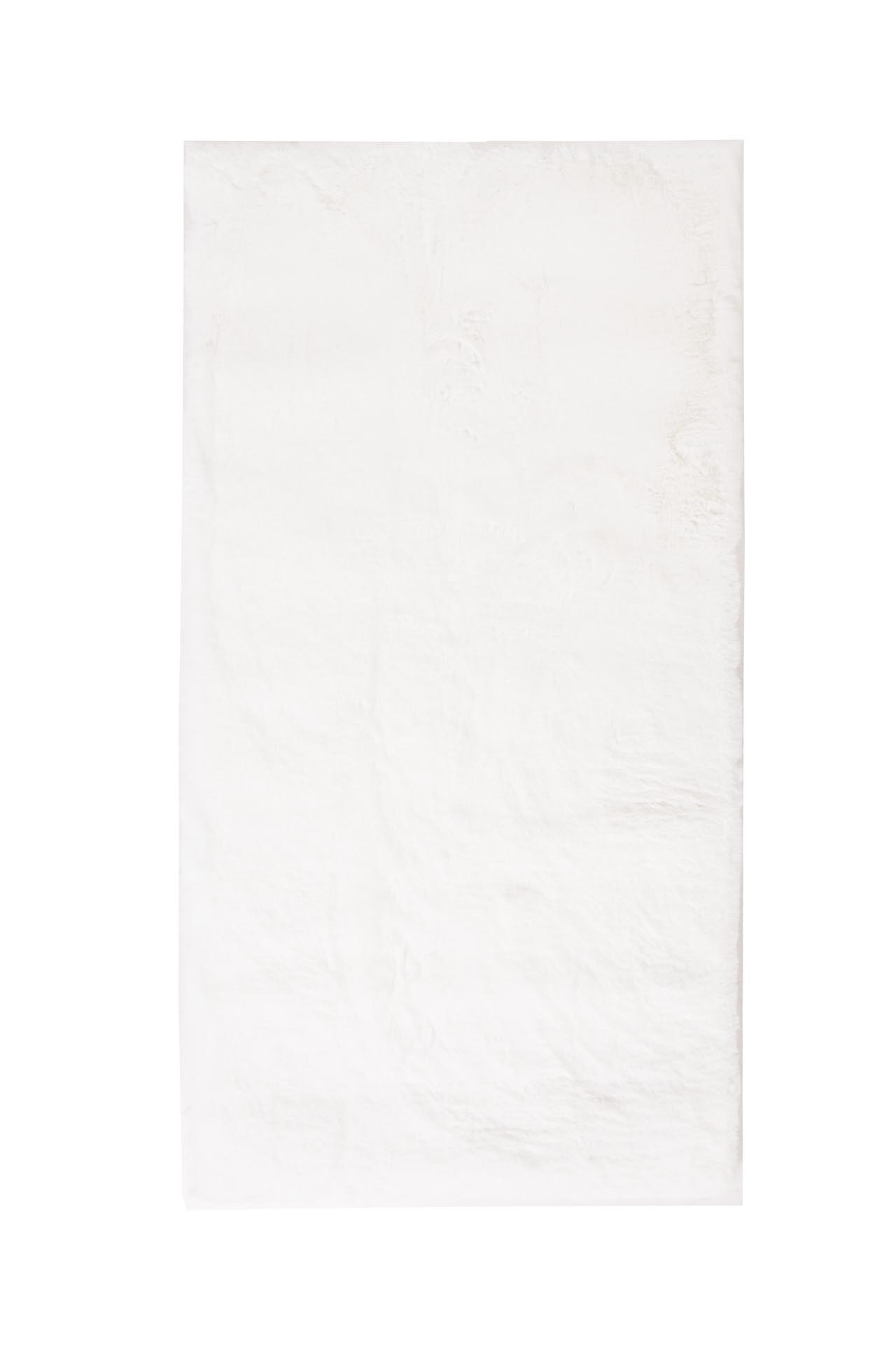 γούνινο χαλί bunny shape rabbit white royal carpet - 60 x 90 cm