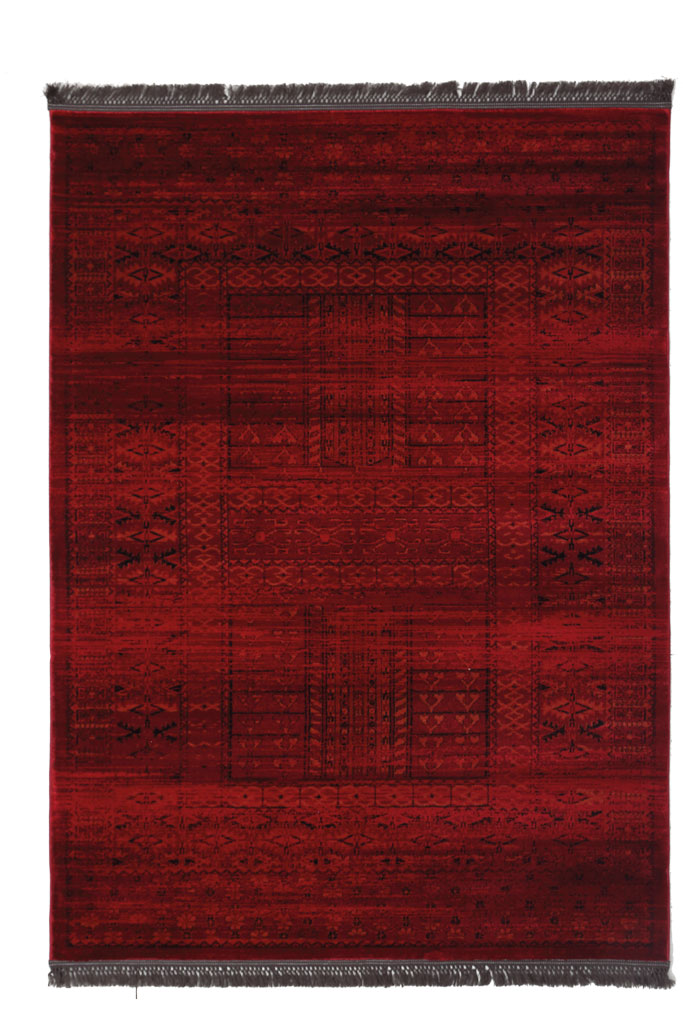 κλασικό χαλί afgan 7504h d.red royal carpet - 67 x 500 cm