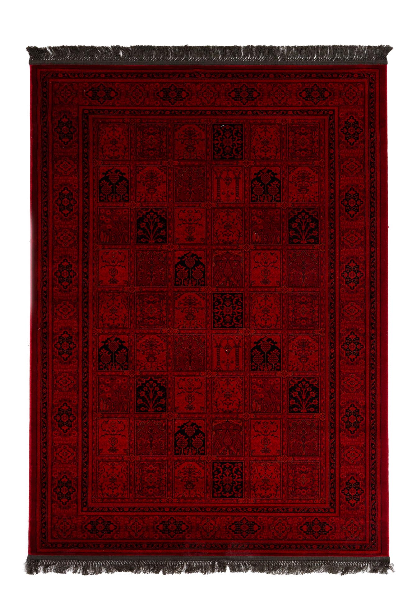 κλασικό χαλί afgan 8129h d.red royal carpet - 100 x 160 cm