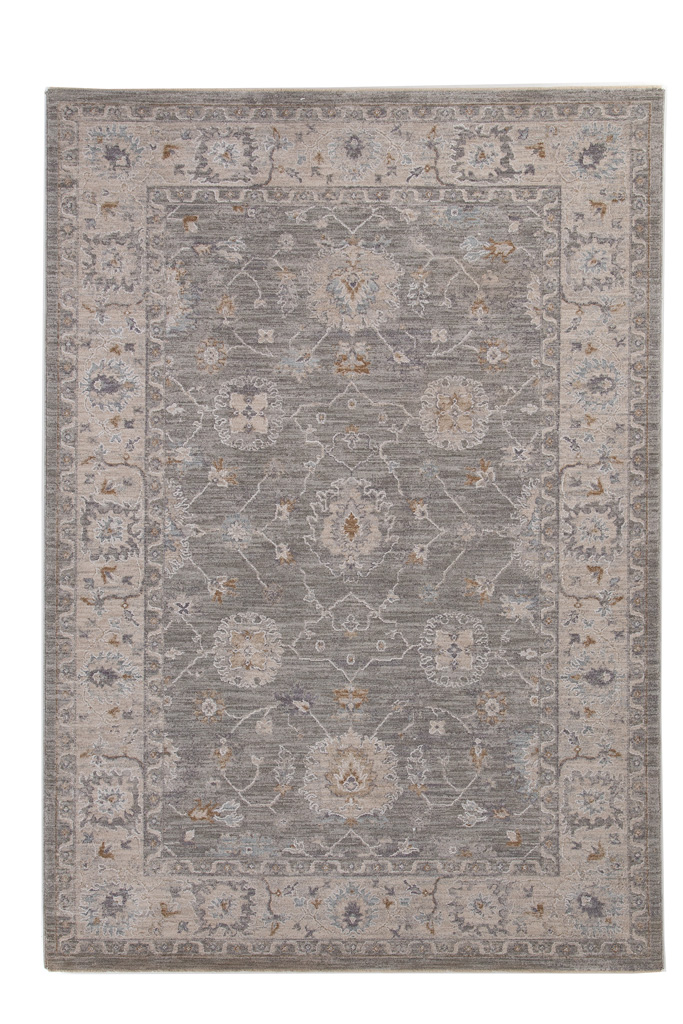 κλασικό χαλί tabriz 662 d.grey royal carpet - 240 x 300 cm
