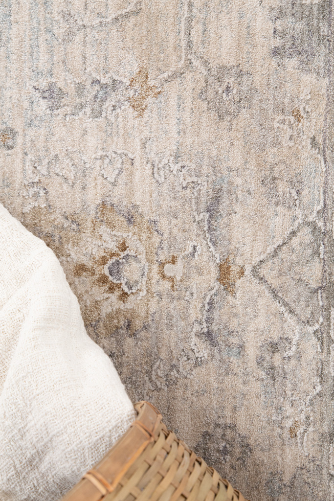 κλασικό χαλί tabriz 662 l.grey royal carpet - 240 x 360 cm