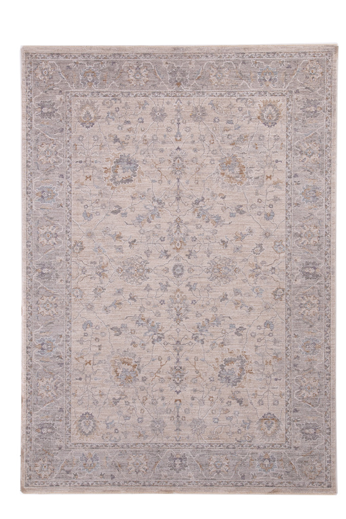 κλασικό χαλί tabriz 675 l.grey royal carpet - 200 x 300 cm
