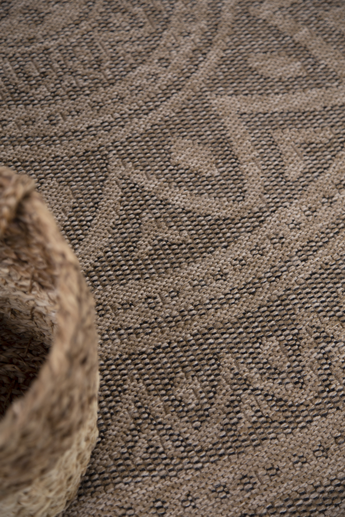ψάθα avanos 8871 black royal carpet - 200 x 200 cm