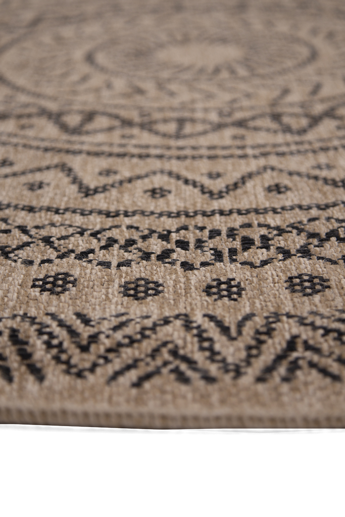 ψάθα avanos 8894 black royal carpet - 240 x 240 cm