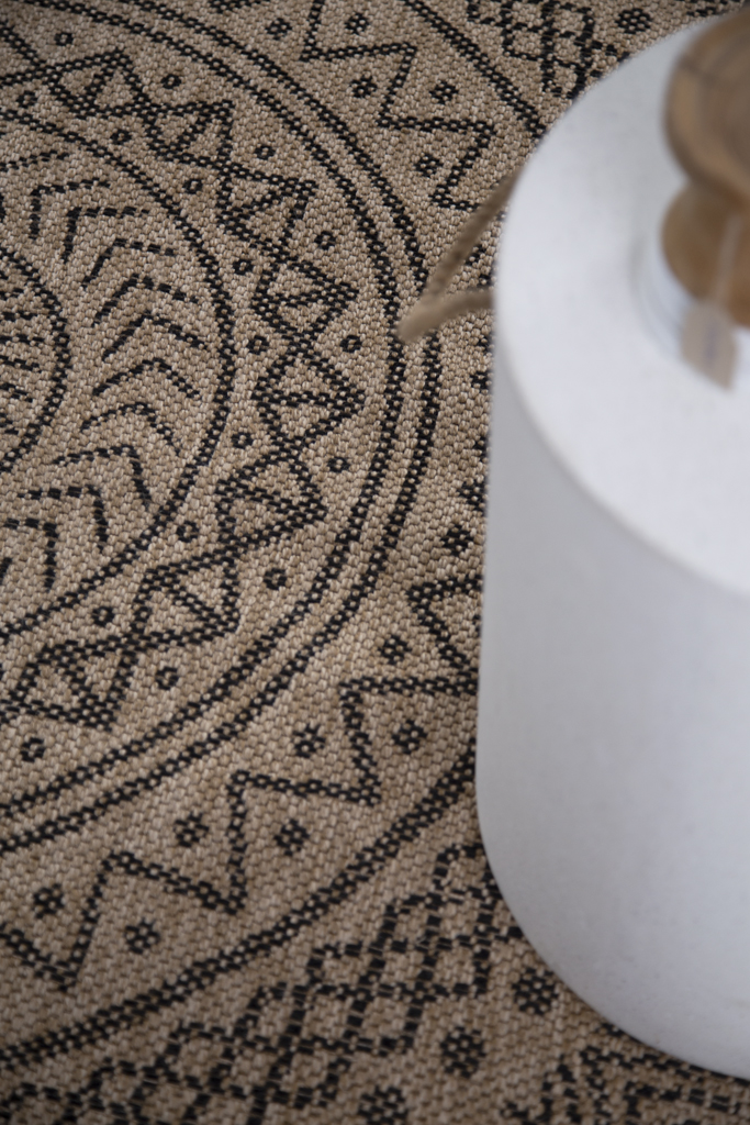 ψάθα avanos 8894 black royal carpet - 240 x 240 cm