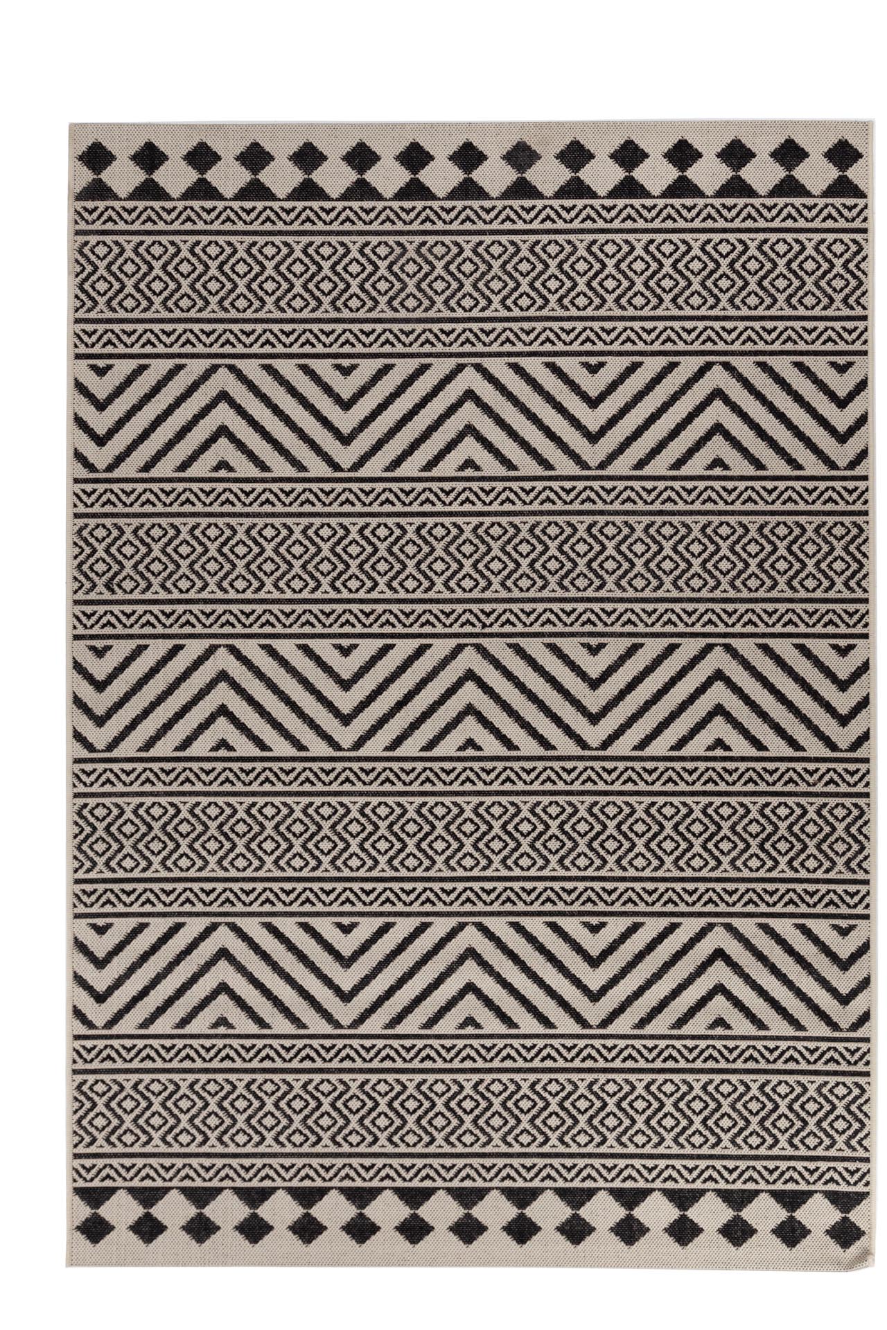 ψάθα flox black 7525w royal carpet - 160 x 235 cm