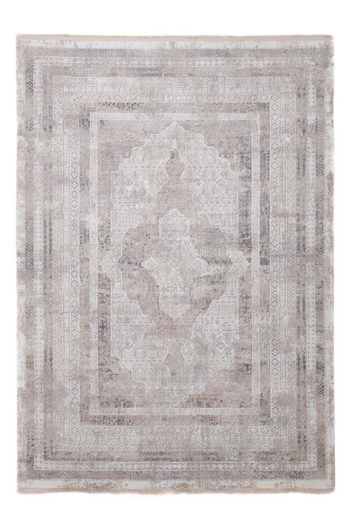 μοντέρνο χαλί infinity 5915b grey white royal carpet 140x200