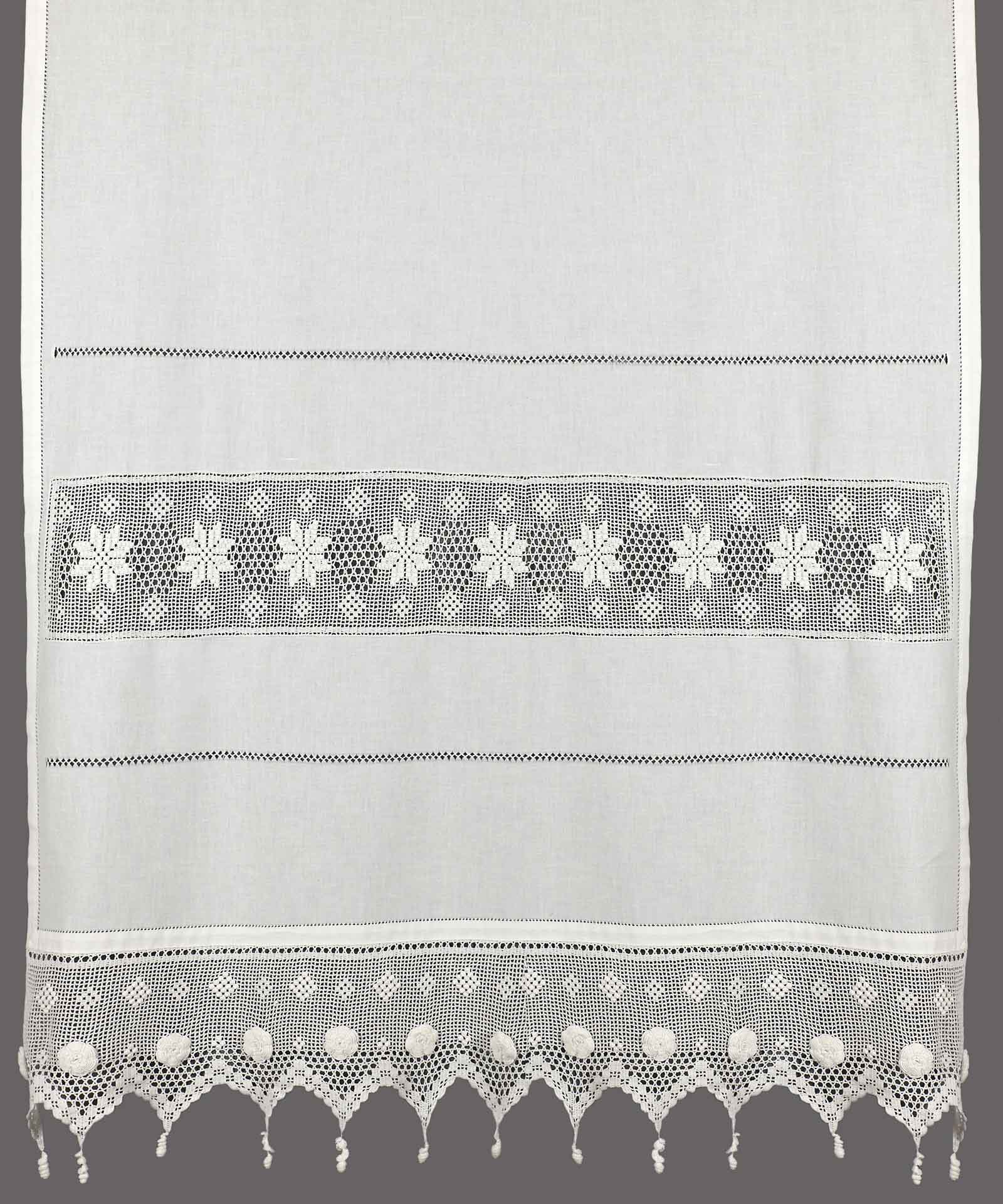 Κουρτίνα Με Τούνελ 160x160 Silk Fashion 018 Λευκό