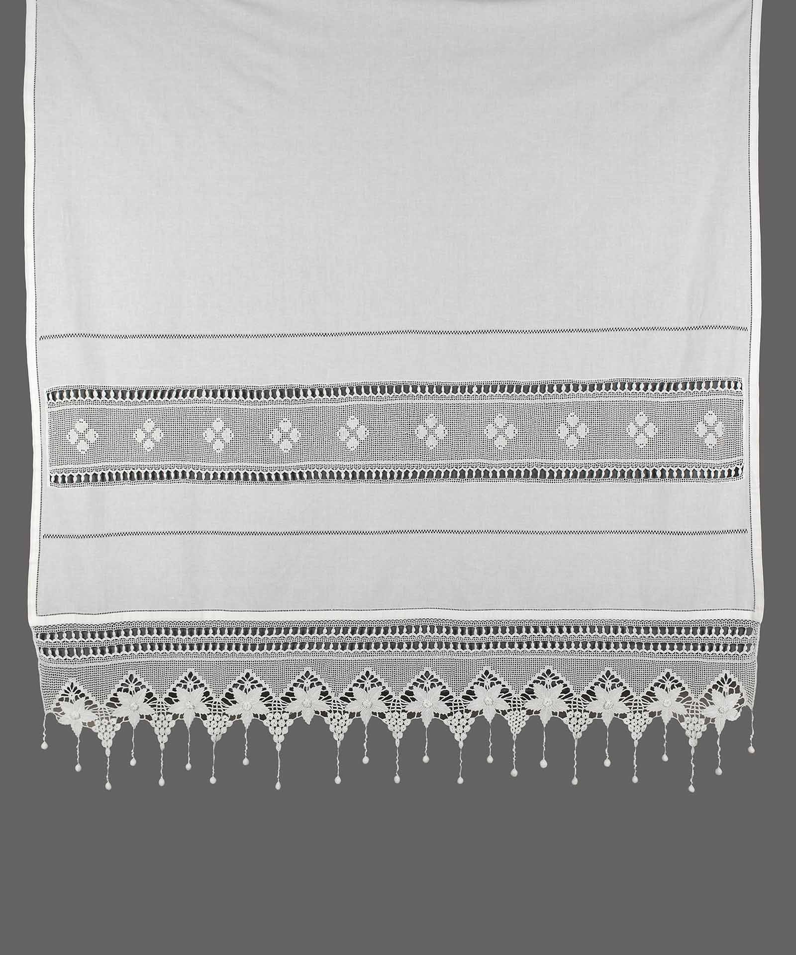 Κουρτίνα Με Τούνελ 40x80 Silk Fashion 027 Λευκό