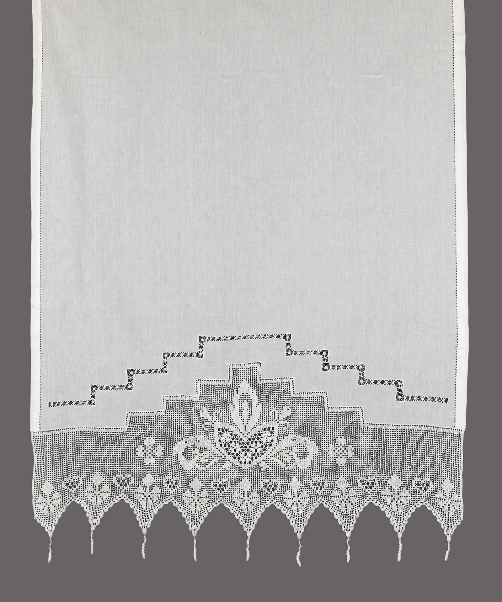 Κουρτίνα Με Τούνελ 160x160 Silk Fashion 075 Λευκό