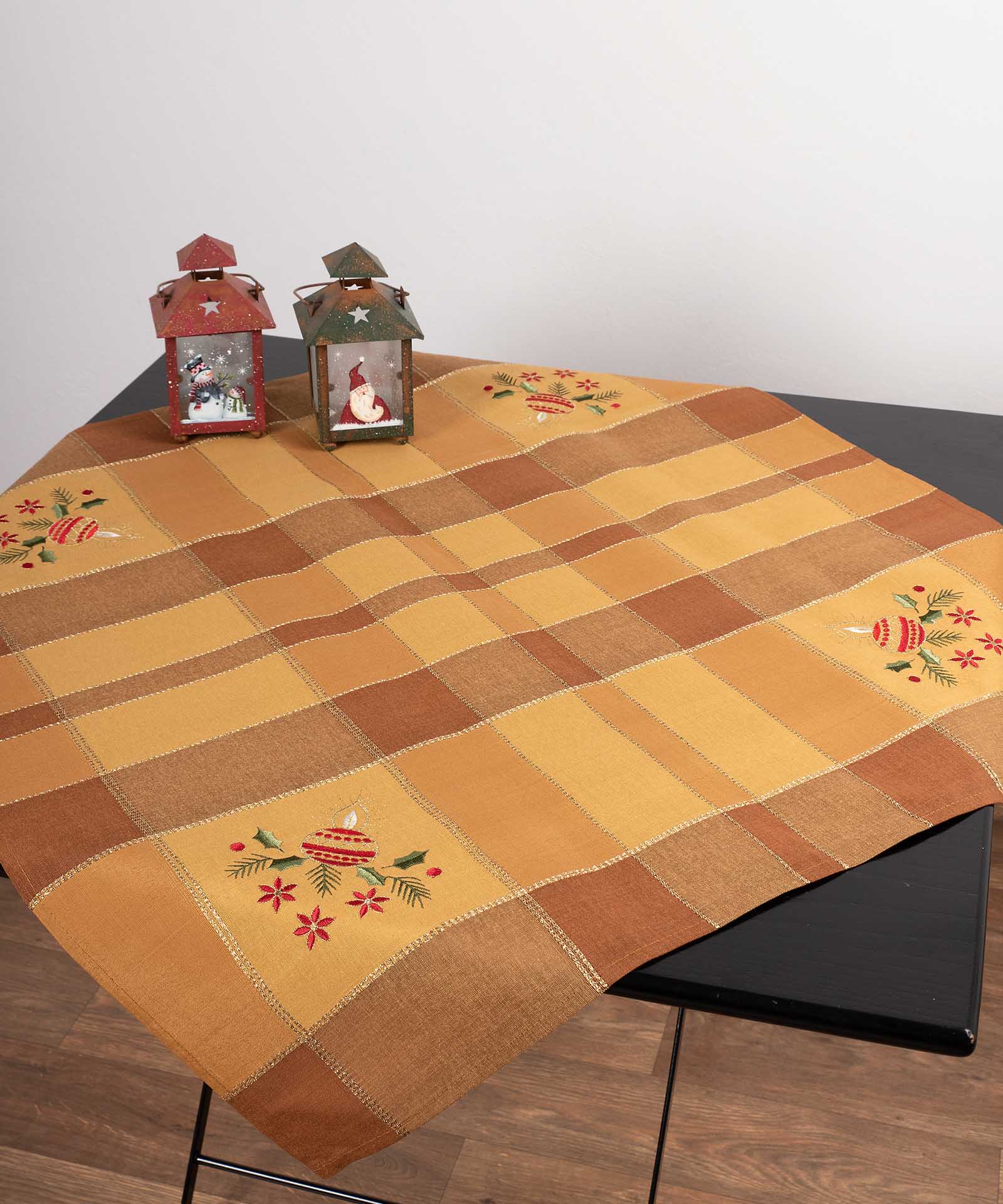 Καρέ Χριστουγενιάτικο 90x90 Silk Fashion 2429B