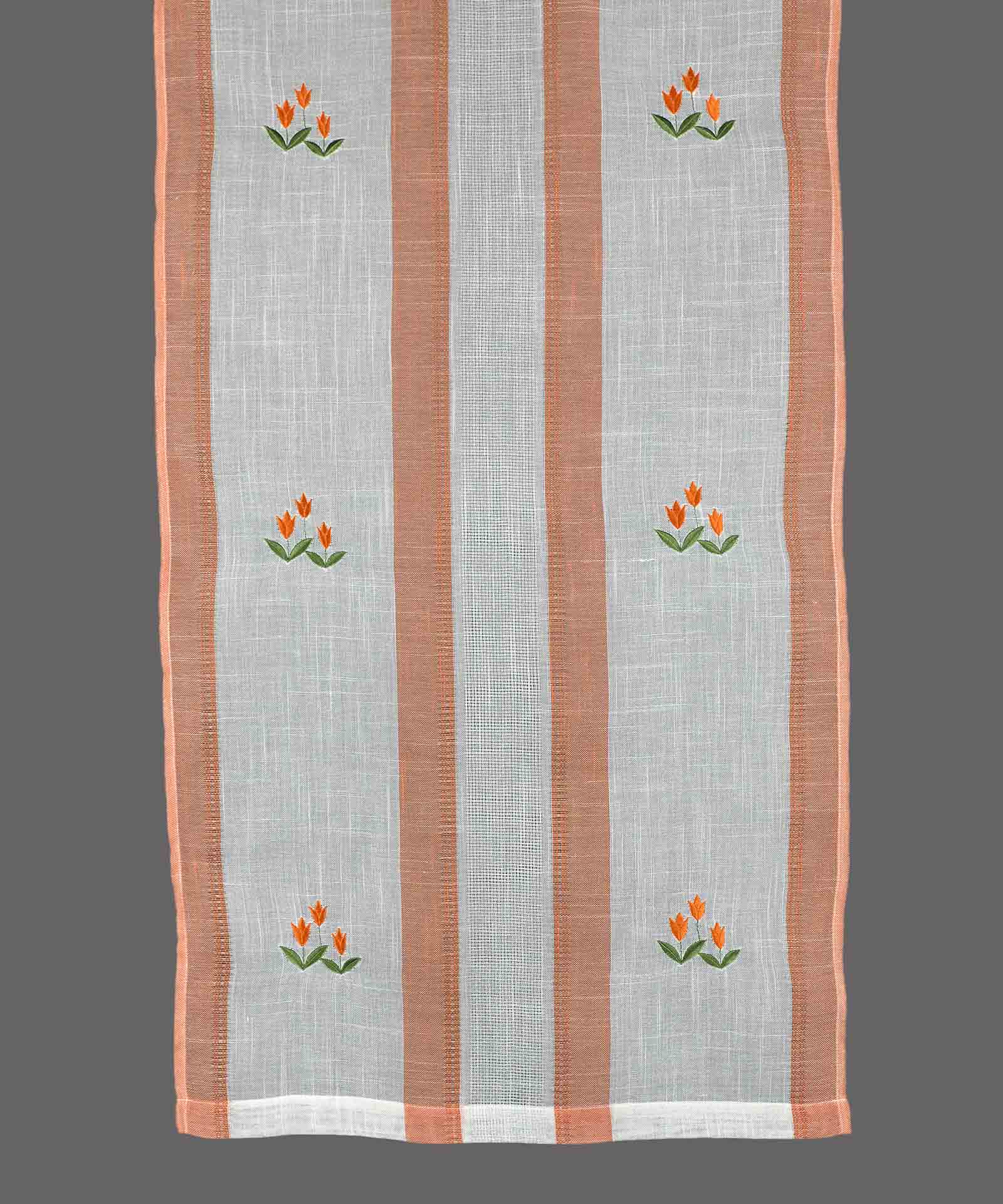 Κουρτίνα Με Τιράντα 180x260 Silk Fashion 315 Πορτοκαλί