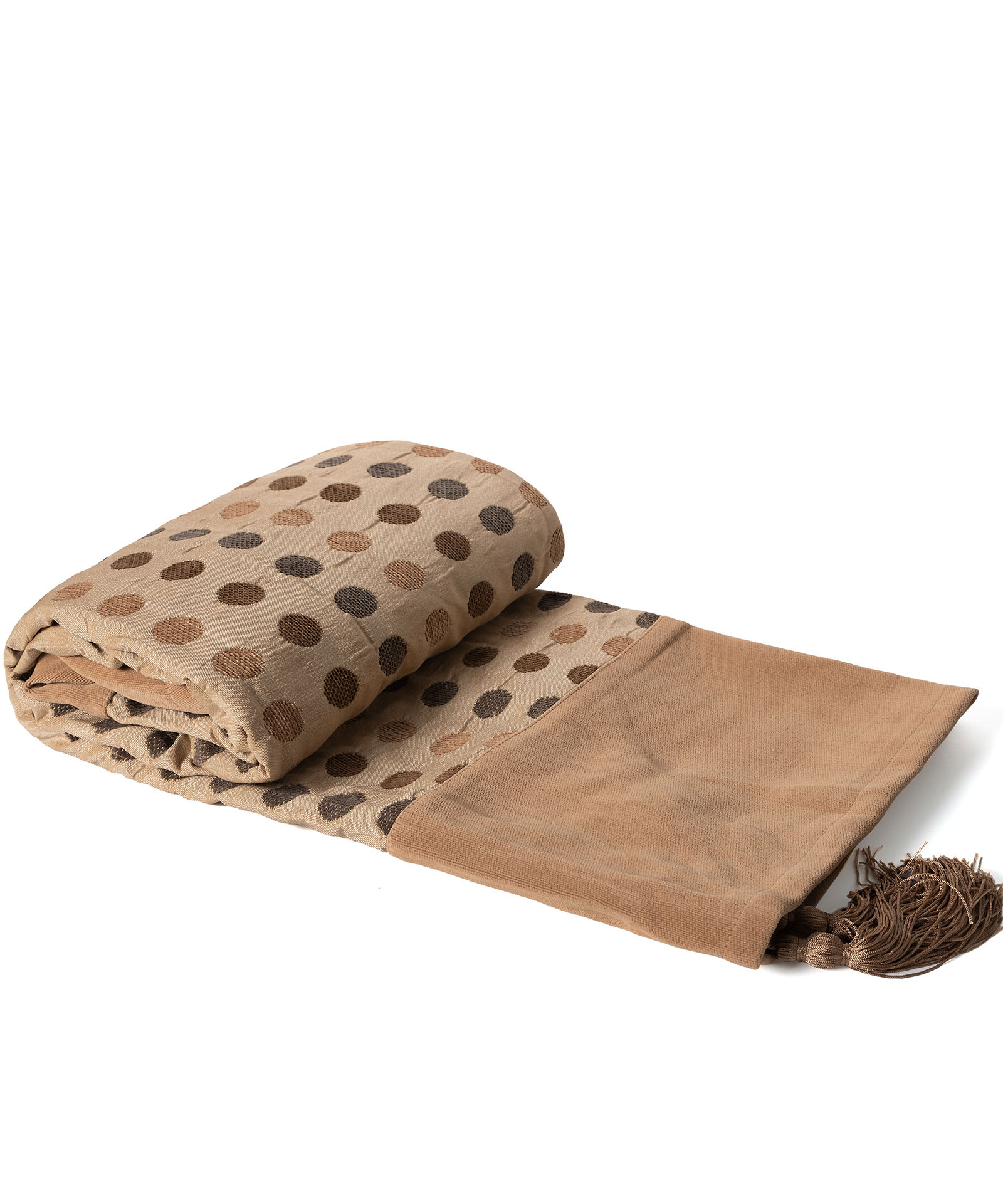 Ριχτάρι Πολυθρόνας 150x180 Silk Fashion 602 πουά   Χρυσό