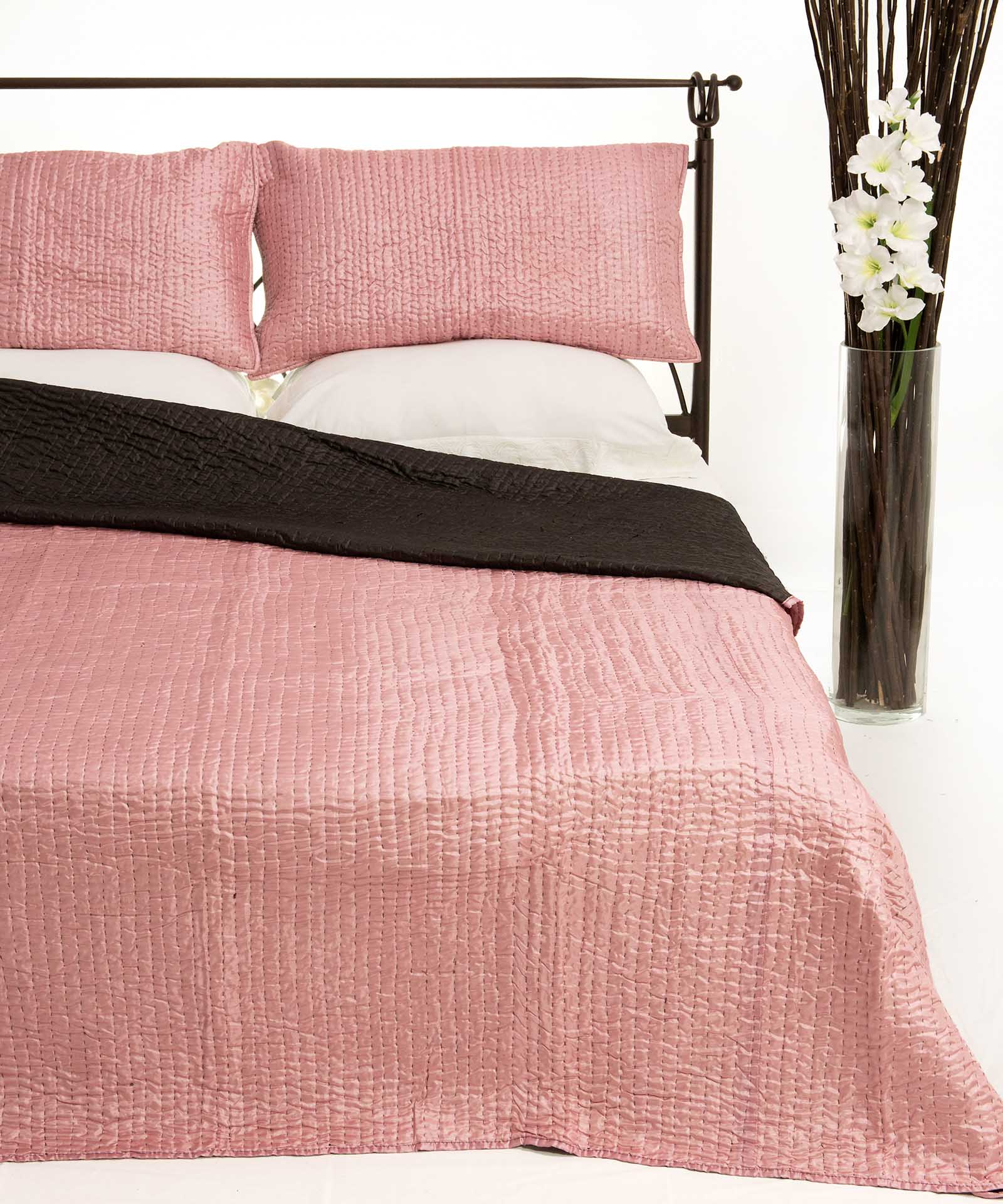 Κουβερλί Σετ Υπέρδιπλο 220x240 Silk Fashion 6330 Ρόζ