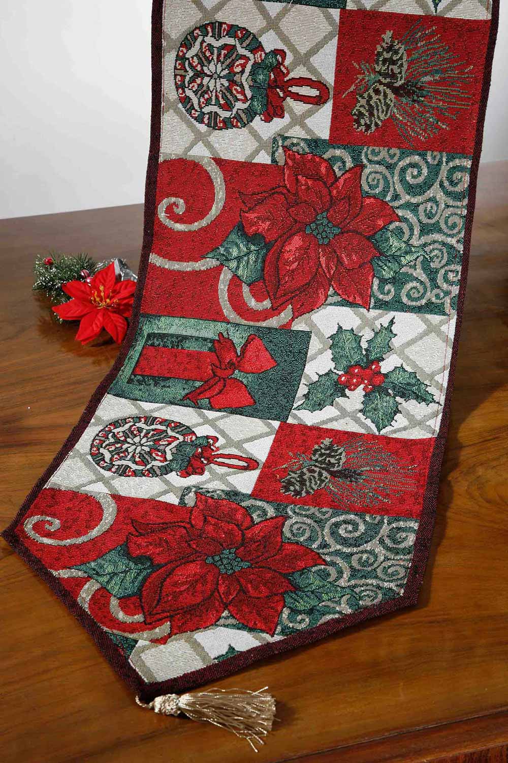 Τραβέρσα Χριστουγεννιάτικη 45x170 Silk Fashion 9001