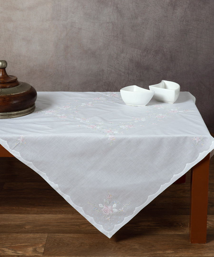 Χειροποίητο Τραπεζομάντηλο 180x180 Silk Fashion 9  Οπαλίνα