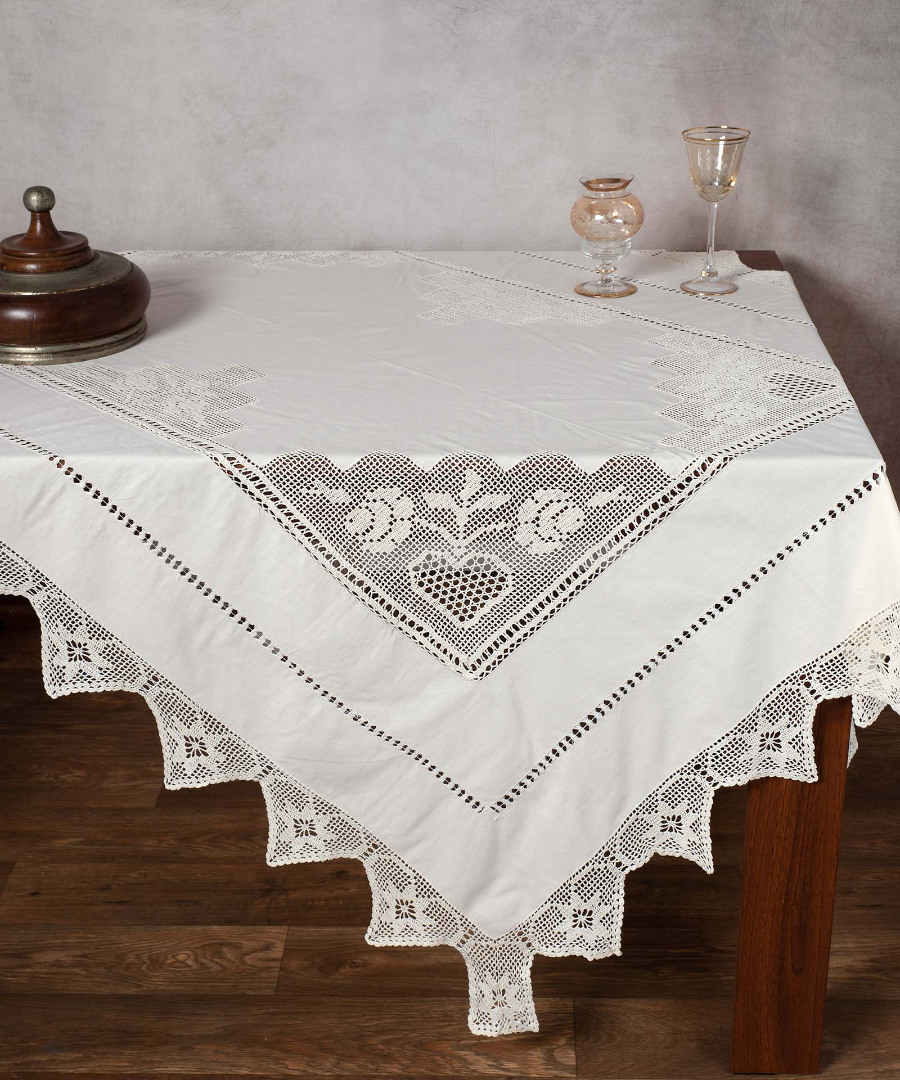 Χειροποίητο Τραπεζομάντηλο 170x220 Silk Fashion 1460  Μπέζ