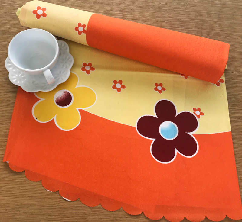 Τραπεζομάντηλο Αλέκιαστο Ροτόντα R150 Silk Fashion  177 Πορτοκαλί