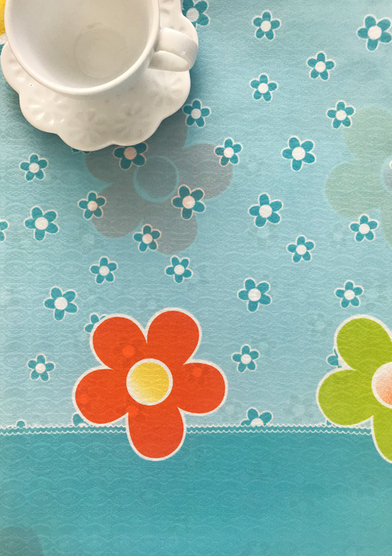 Τραπεζομάντηλο Αλέκιαστο Ροτόντα R150 Silk Fashion  177 Σιέλ