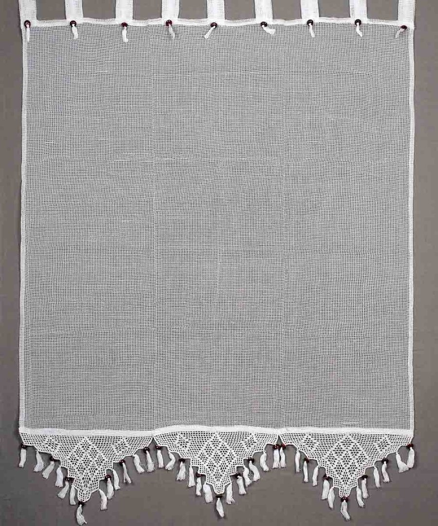 Κουρτίνα Με Τιράντα 120x150 Silk Fashion 2003/1 Λευκή