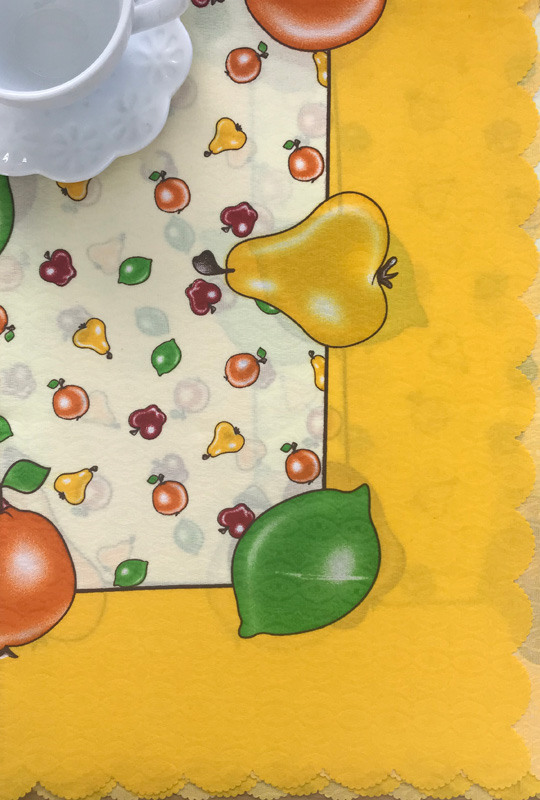 Τραπεζομάντηλο Αλέκιαστο Ροτόντα R150 Silk Fashion  220 Κίτρινο