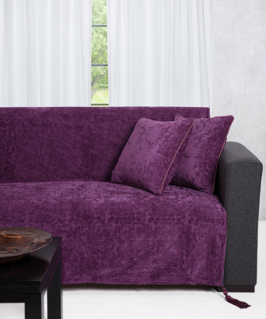 Ριχτάρι Τετραθέσιος 180x320 Silk Fashion 7098  Μώβ