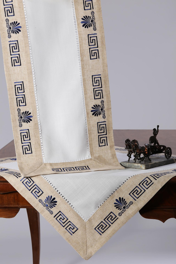 Τραβέρσα WH19-010 (45cm x 175cm) μπλέ