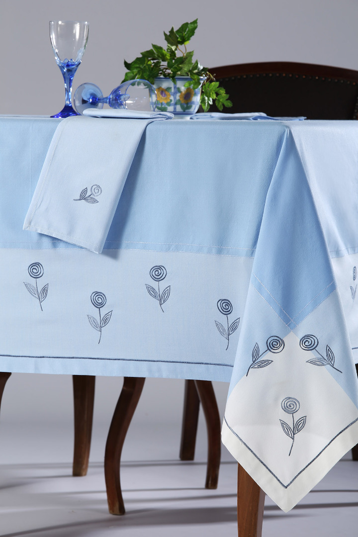 Τραπεζομάντηλο 623 (90cm x 90cm) σιέλ