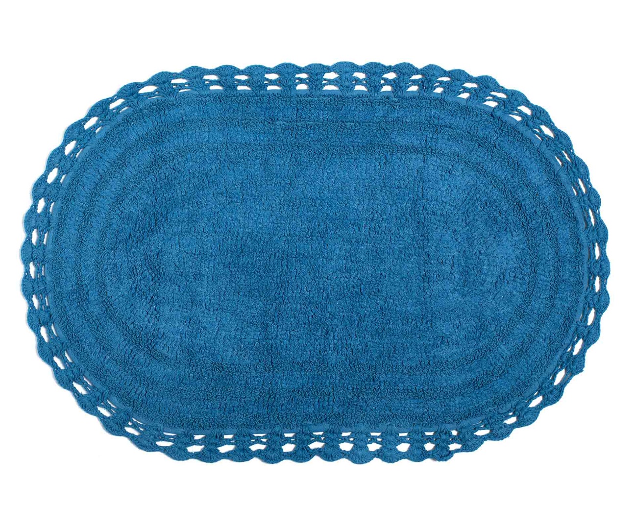 Πατάκι Μπάνιου 60x100 Silk Fashion Oval Royal Blue