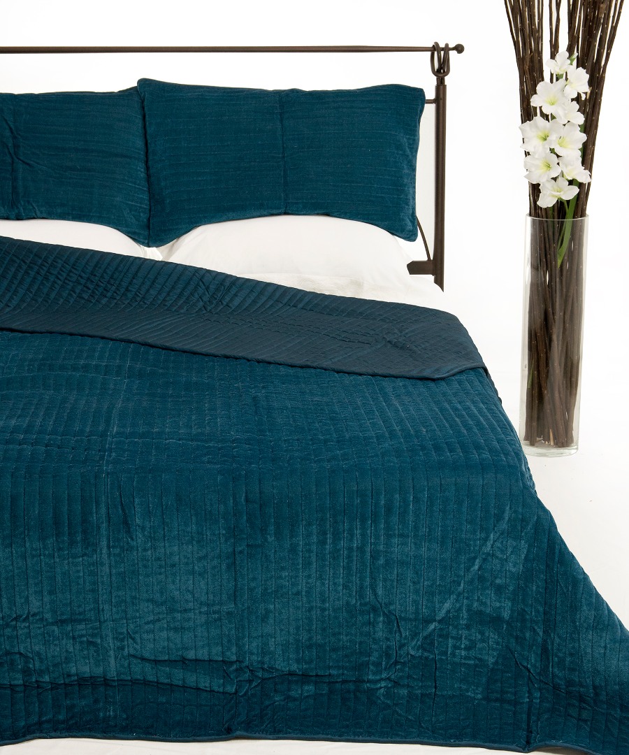 Κουβερλί Σετ Υπέρδιπλο 220x240 Silk Fashion Velvet Ράφ