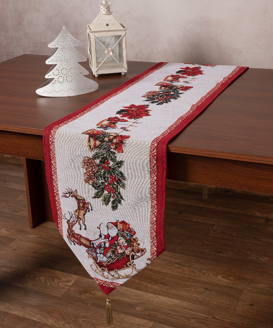 Χριστουγεννιάτικη τραβέρσα στόφα W355 (35cm x 175cm)