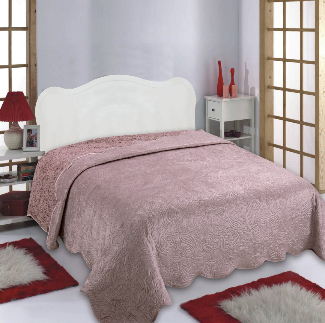 Κουβέρτα βελούδο με sherpa NX2211 (160cm x 220cm) syklamen