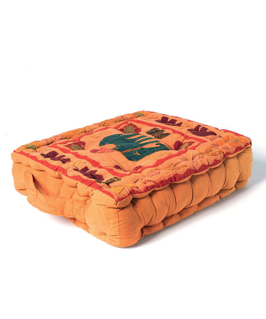 Μαξιλάρι κάθισμα elephant (40cm x 40cm x 10cm) πορτοκαλί
