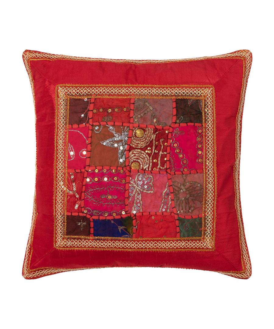 Μαξιλαροθήκη antic με φάσα (45cm x 45cm) κόκκινο